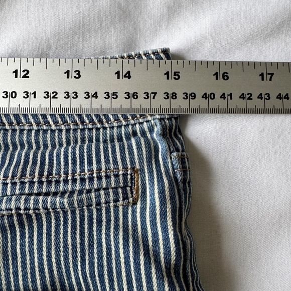 Kut From The‎ Kloth Reese High Rise Ankle Stretchy Jeans Blue Striped Festival 8 - Picture 11 of 16